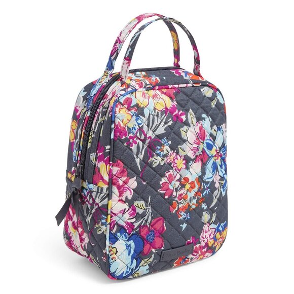 Vera Bradley Cotton Lunch Bunch Lunch Bag, Pretty Posies NWT - Picture 1 of 10